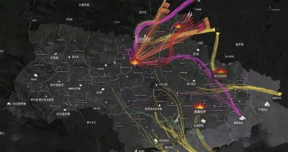 炸时笑嘻嘻，被炸哭嘁嘁。
7月2日夜间，整个基辅上空亮如白昼，经过8分钟的持续爆