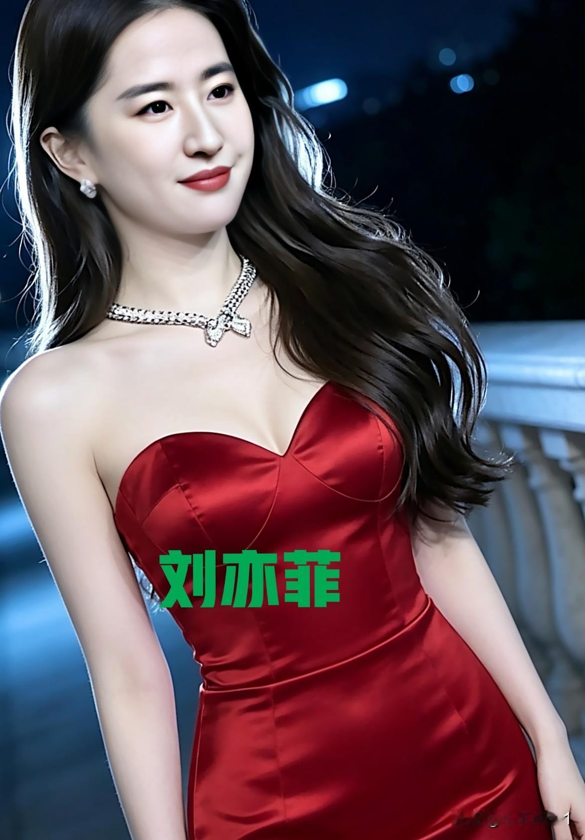 刘亦菲红色造型太美了，这气质没得说  女明星 气质女明星