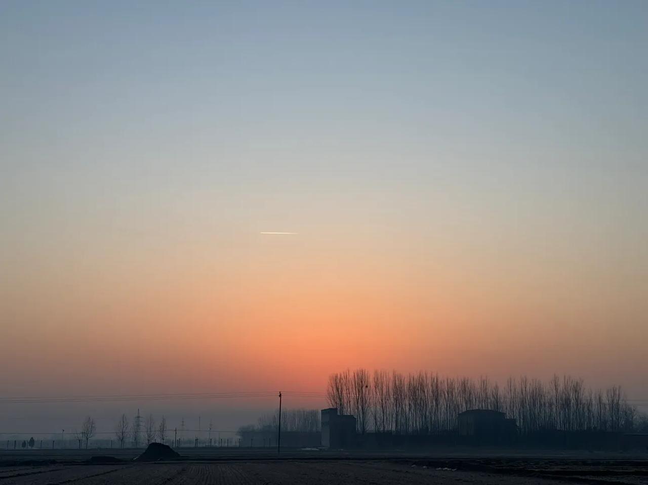 清晨大年初三，去上坟，拍摄的美景！
