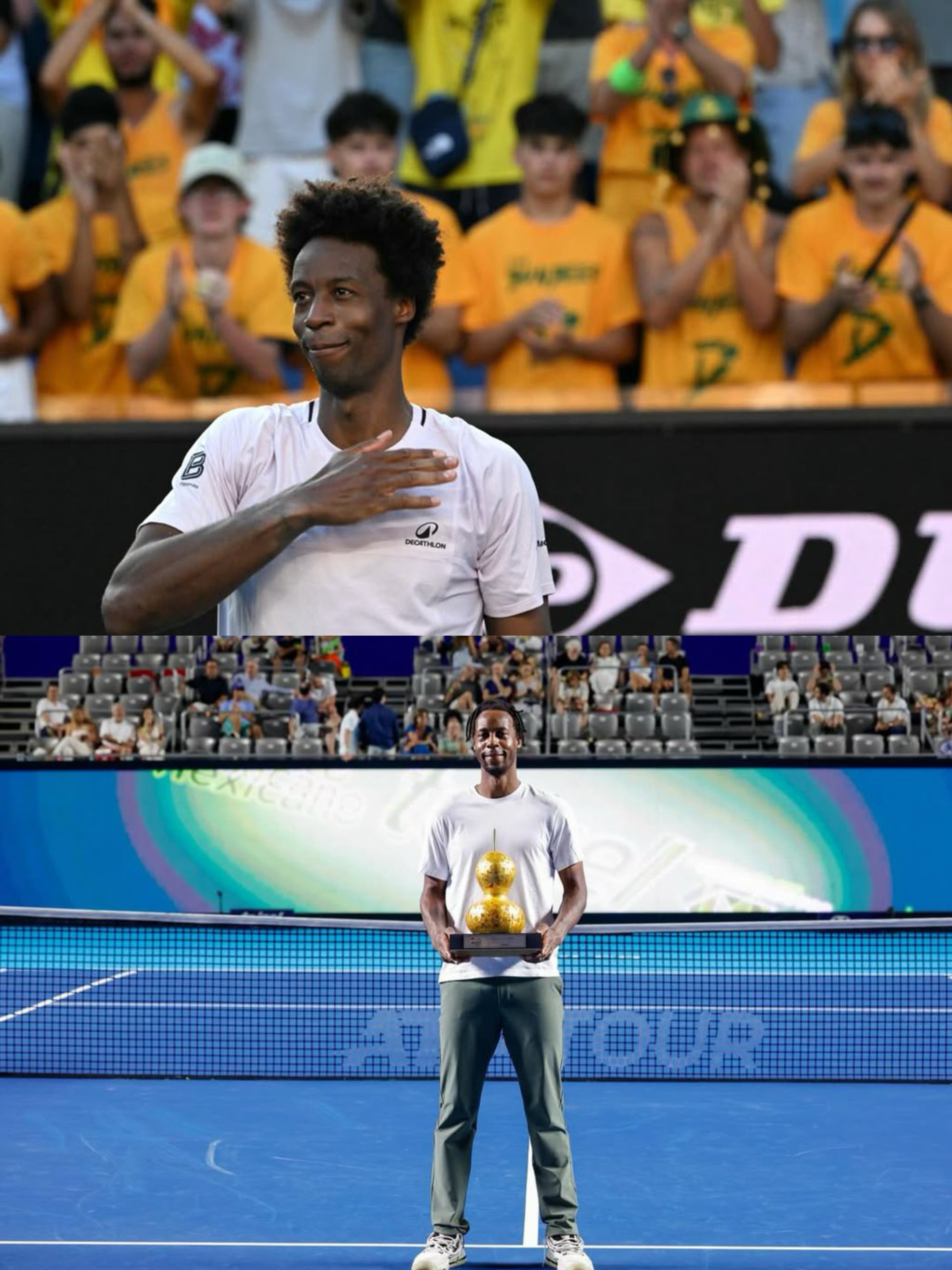 孟菲尔斯从未赢得过澳网或阿卡普尔科冠军，但今年这两个赛事都为他举行了告别仪式。下