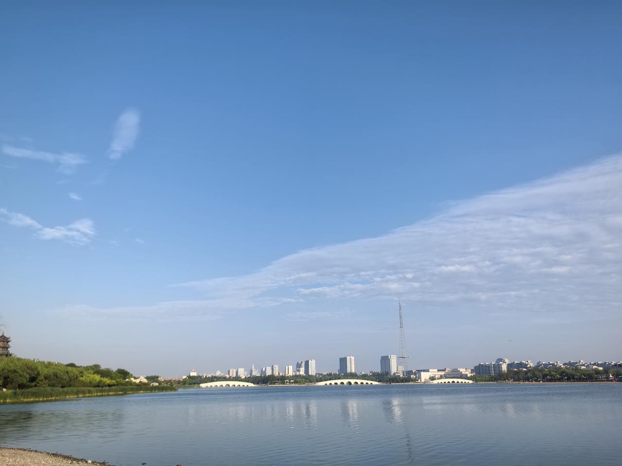 分享一张东营的照片东营的蓝天白云