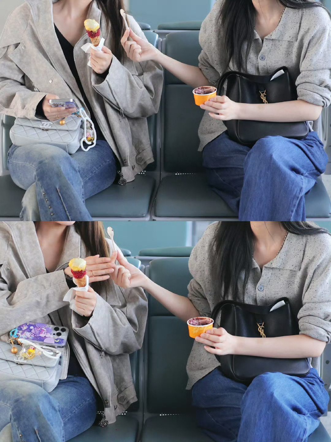 诗情画奕又上分了！！！今天机场周诗雨戴了王奕送的Tiffany钻戒💍[鼓掌][