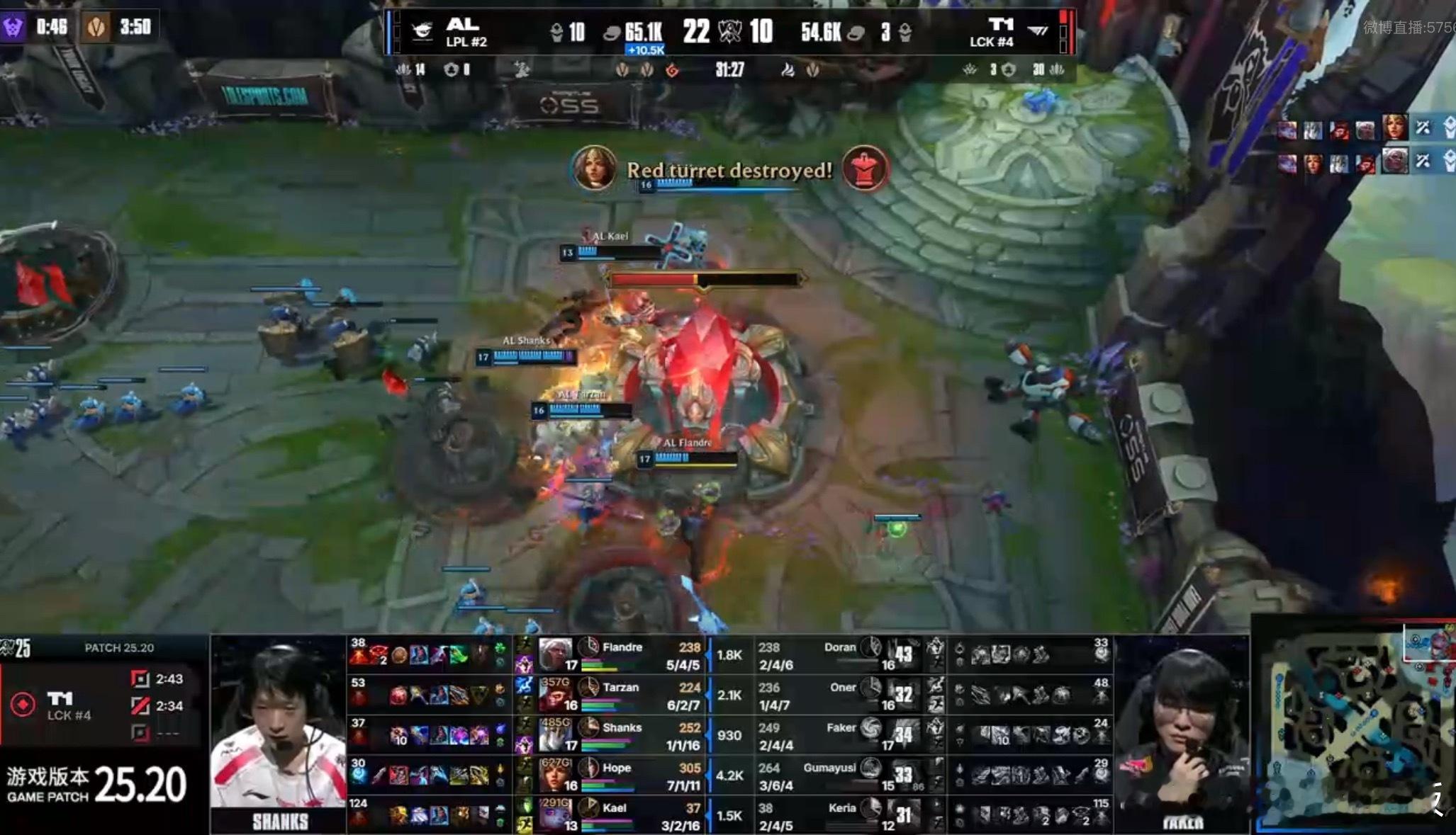 AL对战T1 AL强势拿下第二局，双方比分战至一比一平，你们觉得AL今天能否翻过