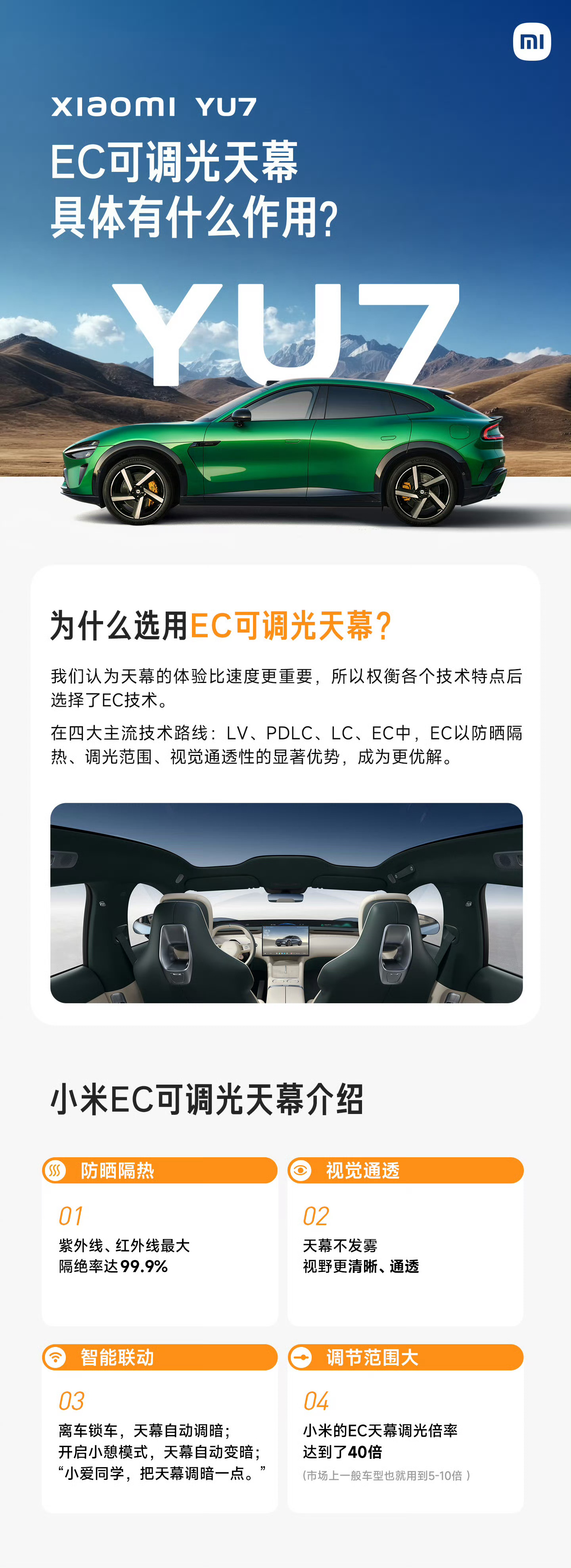 小米的ec调光倍率达到了四十倍！ ​​​