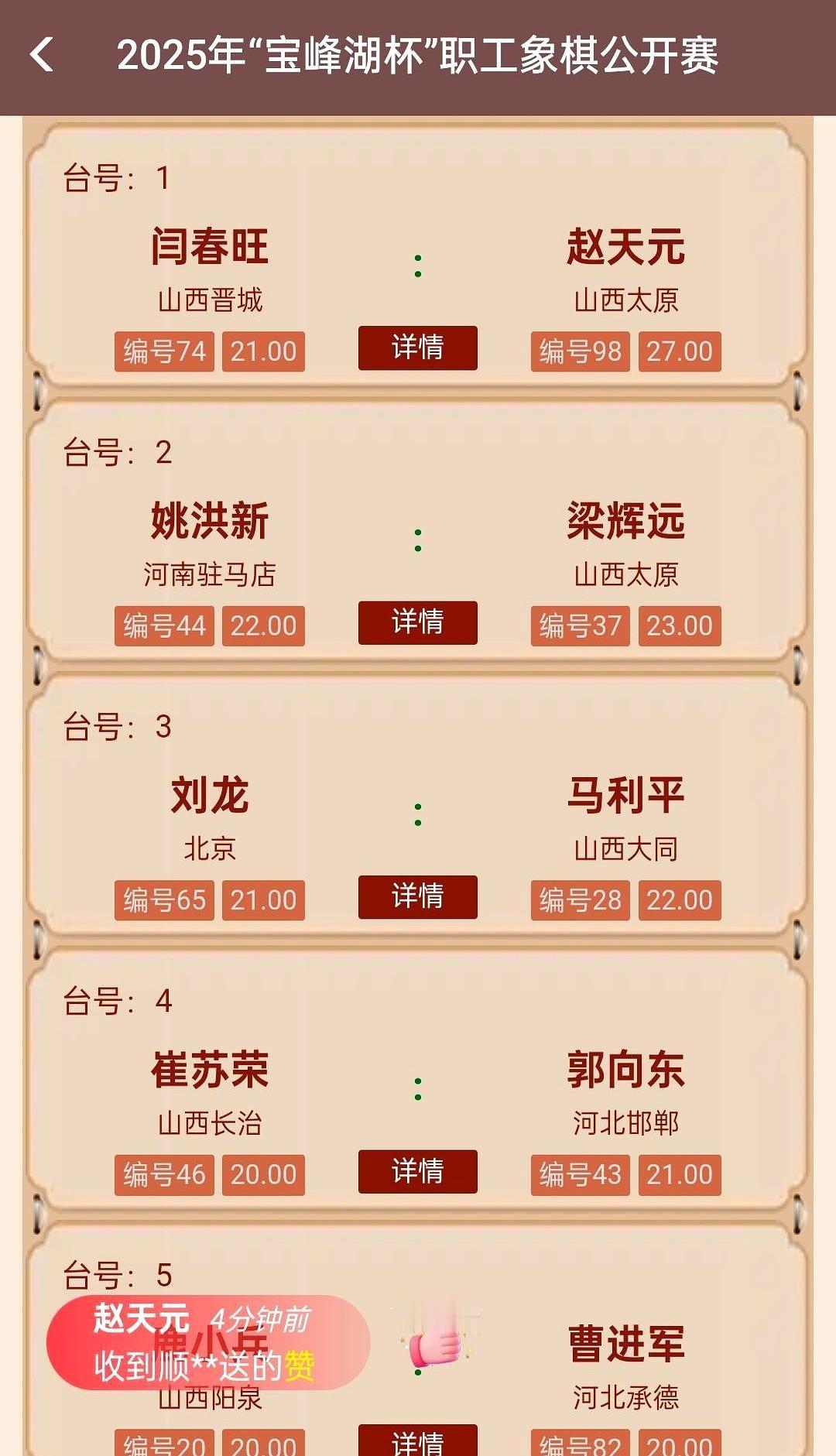 赵天元负于梁辉远，首尝败绩，但提前夺冠。

很多人可能只看到了赵天元输了这一盘，