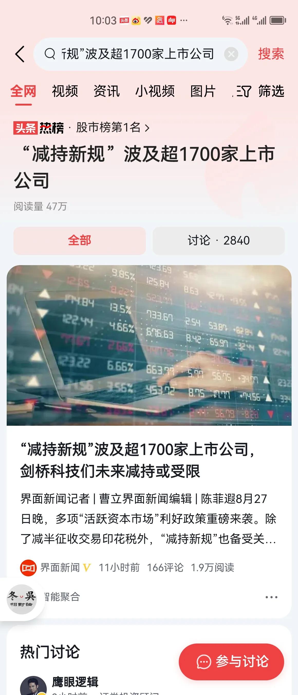 有人对规范减持表达了不同看法，认为这是投资者自由，是大股东自由。

我们说，规范