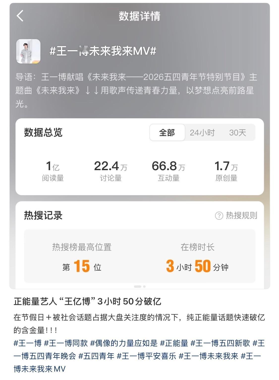 王一博未来我来太燃了王一博为五四青年节录制未来我来 王亿博☝🏻 