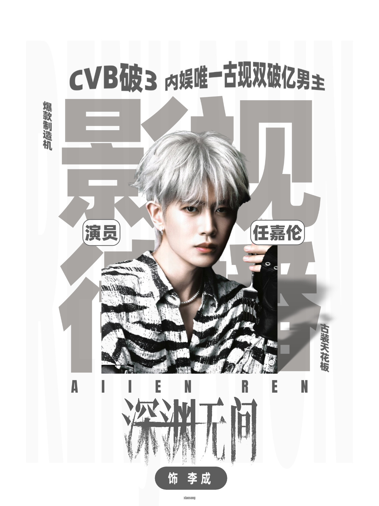 2026热度破亿的角色2025年，任嘉伦饰演的何贤角色热度单日破6亿，总热度破1