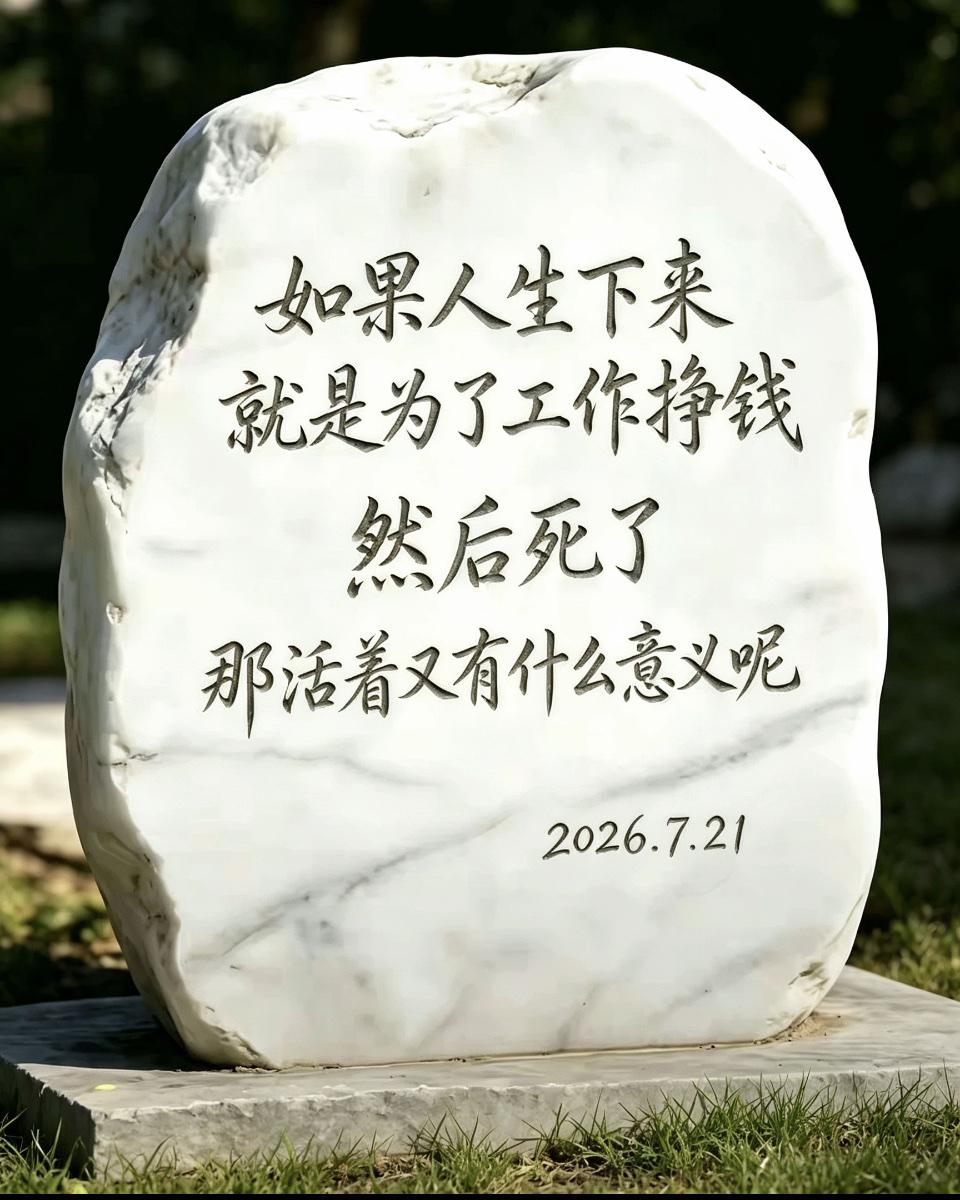 若人生而在世，唯奔走求财、劳形营生，终归于殁，则此生复有何义哉？生命哲学感悟