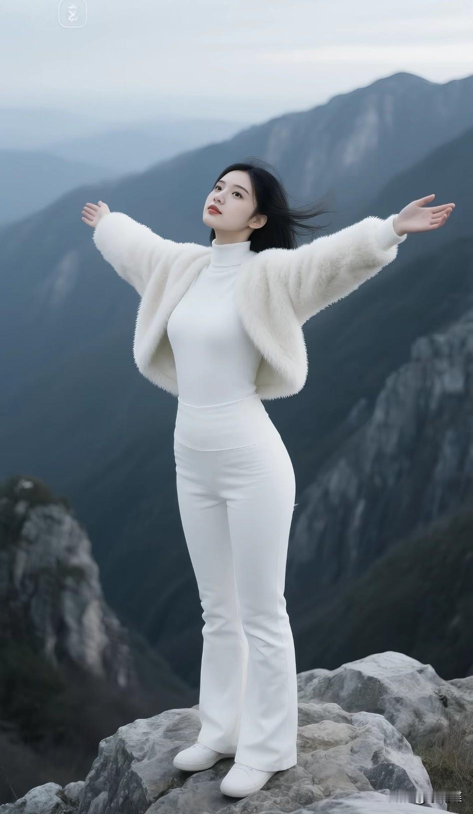 高处不胜寒啊！山顶的风很大，晒出你随手一拍的风景图 气质的女生有什么特点