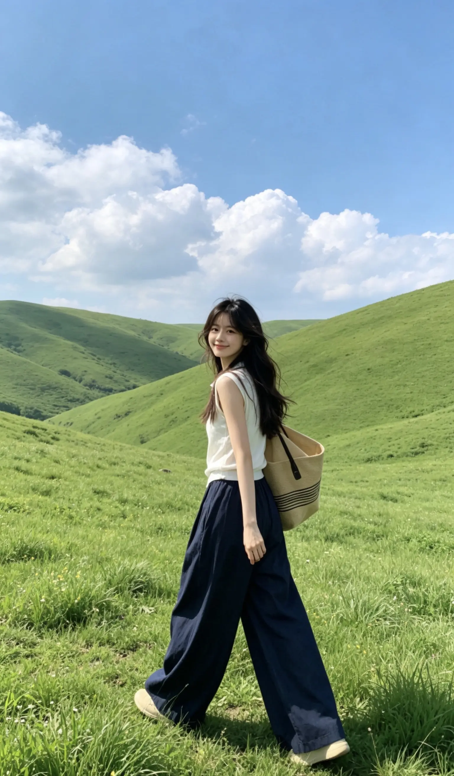 今天春游穿搭，漫步在山间。这套很舒适