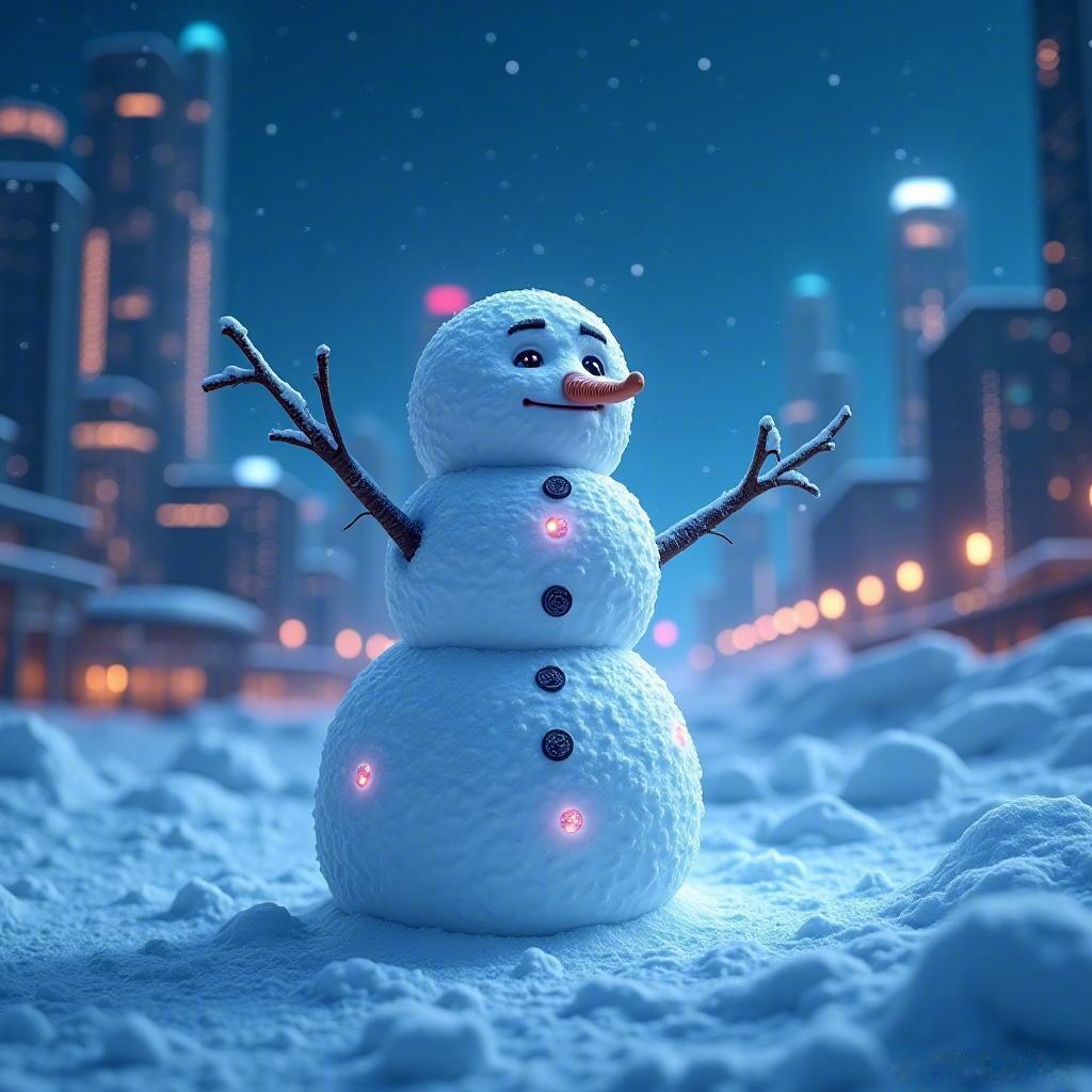 在科技与自然交织的世界里，愿每个冬日都闪耀着希望的光芒✨。无论多冷，心中都有温暖