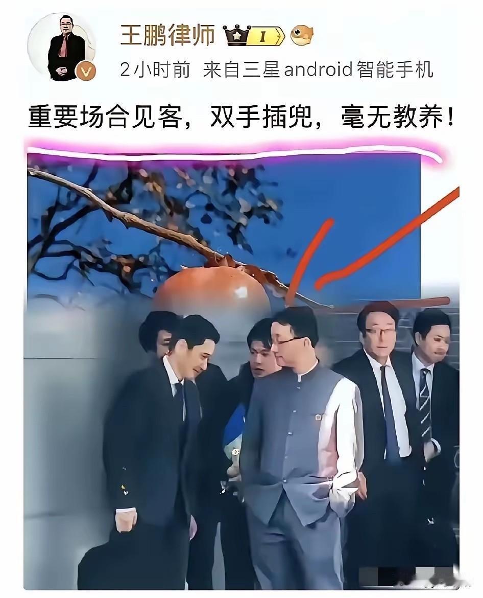 “毫无教养”？亏你还是律师！
“双手插兜”并非随性而为，而是融合服饰、肢体语言和