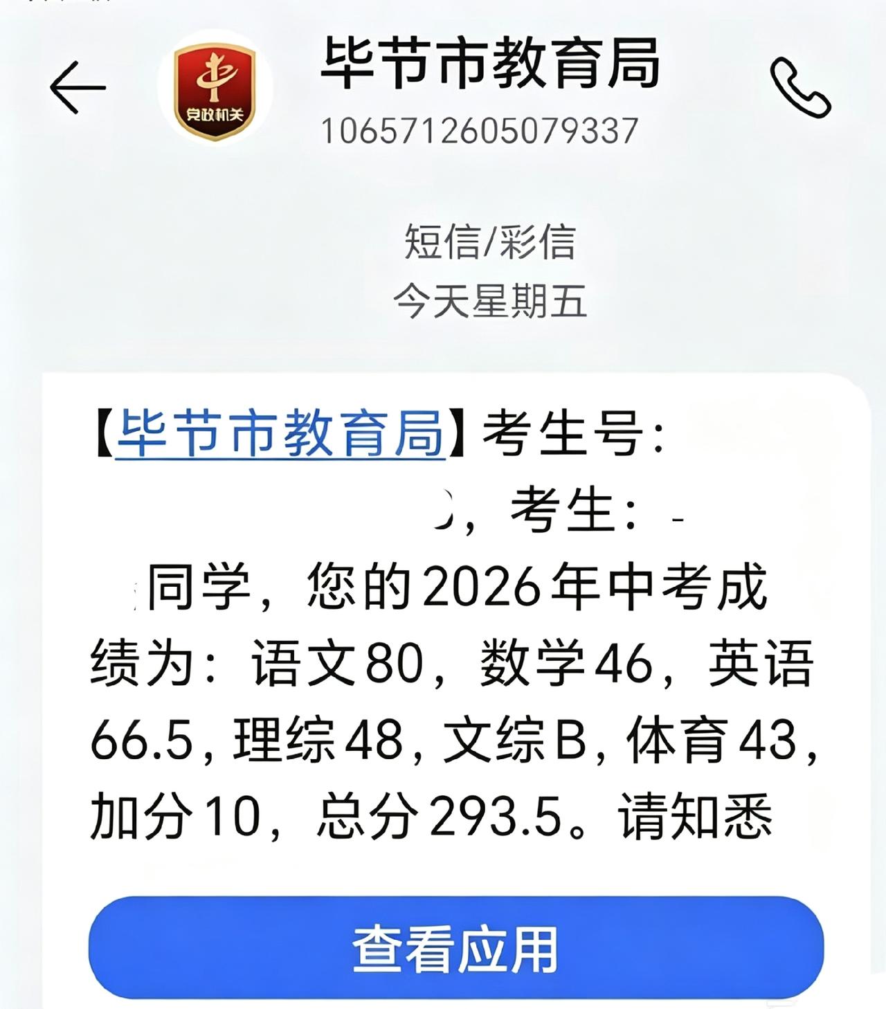 这个成绩能上高中吗？
语文：80
数学：46
英语：66.5
理综：48
文综：