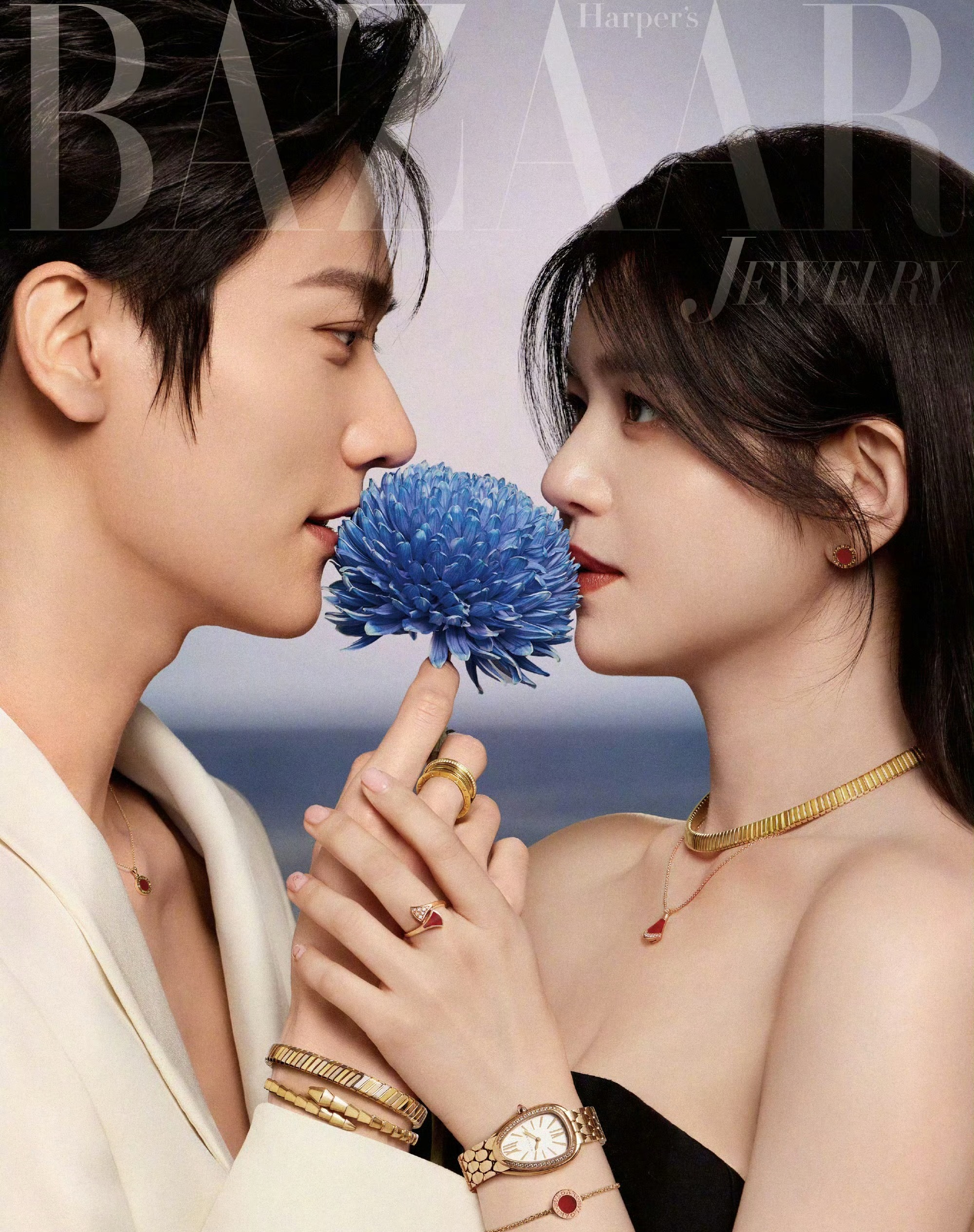 陈妍希、周柯宇时尚芭莎珠宝情人节封面，拍的怎么样？周柯宇陈妍希情人节封面