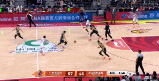 1月5日  常规赛 徐杰早早预判快下上空篮 再追身三分自信命中打停浙江广东上半场