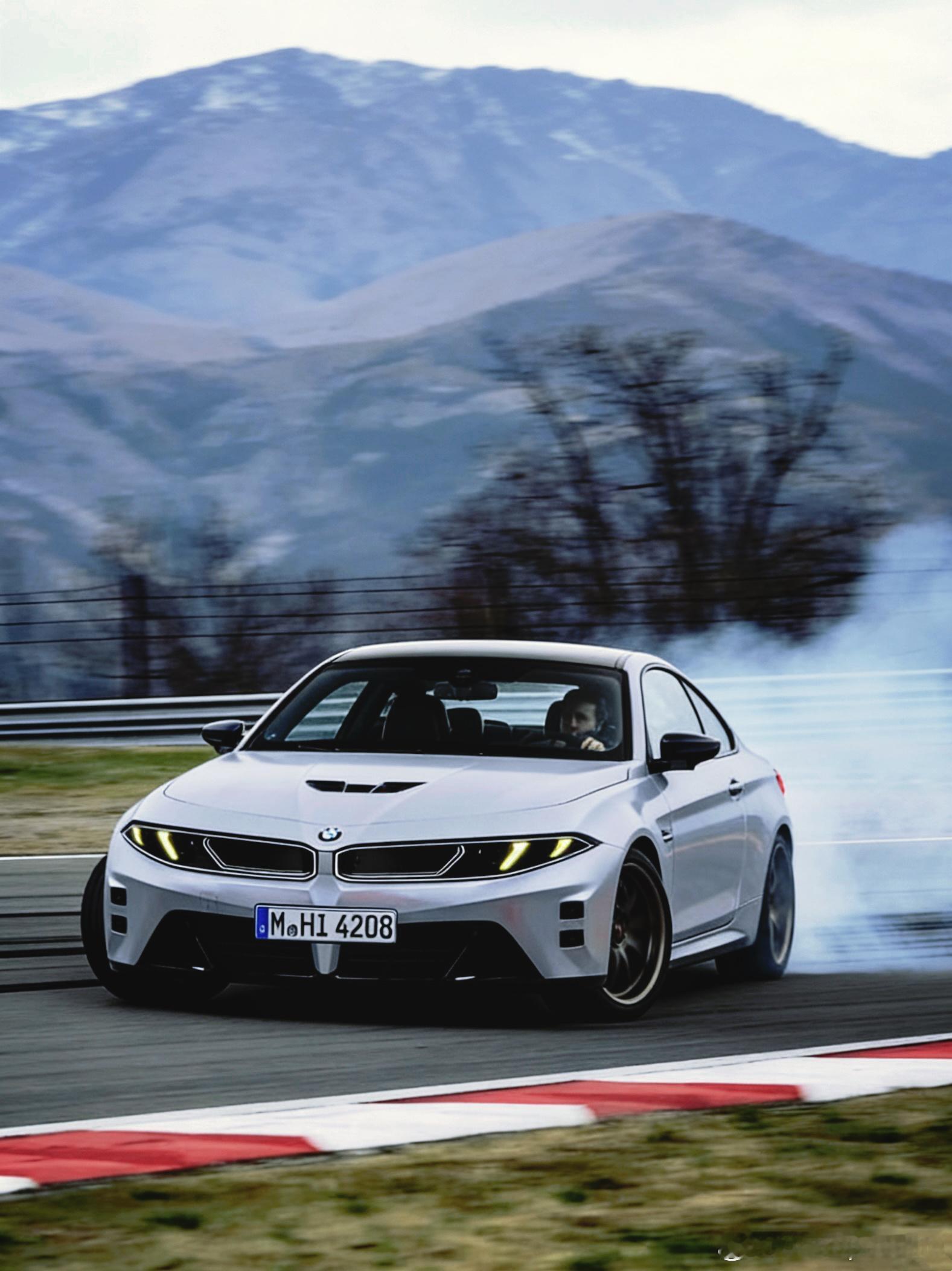 纯电动宝马M3最新渲染图来啦，你们觉得咋样？大v聊车宝马宝马M3