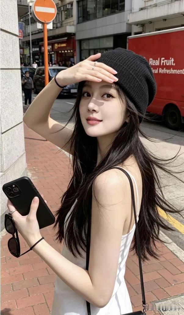 路上偷瞧俏姑娘
谁知美女回眸望
四目相对心发慌
眸若秋水花芬芳。