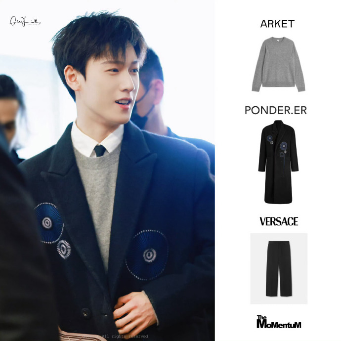 📷李昀锐新剧发布会造型Givenchy➕Versace ◽️ 时尚风标  ◾️