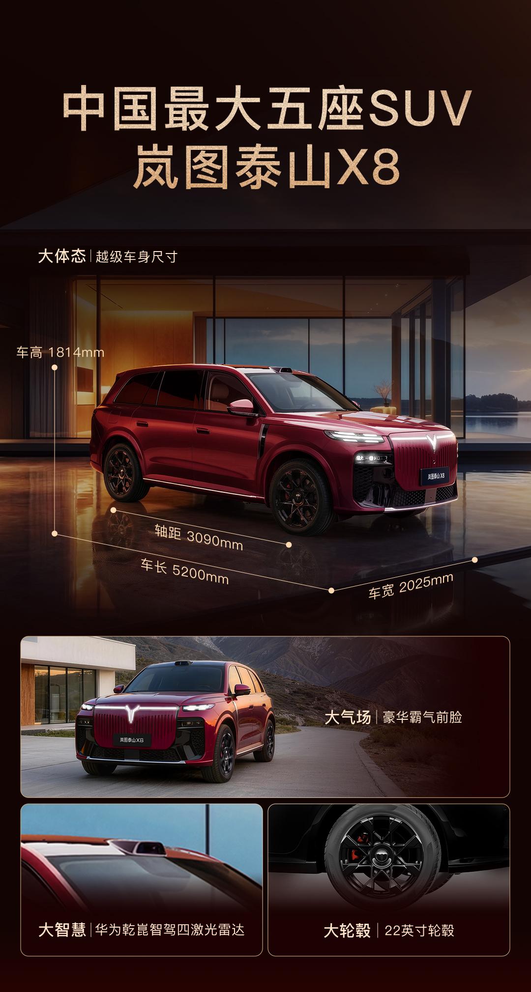 岚图泰山X8要来了。3 月 11 日，岚图汽车董事长、党委书记卢放通过个人微博透