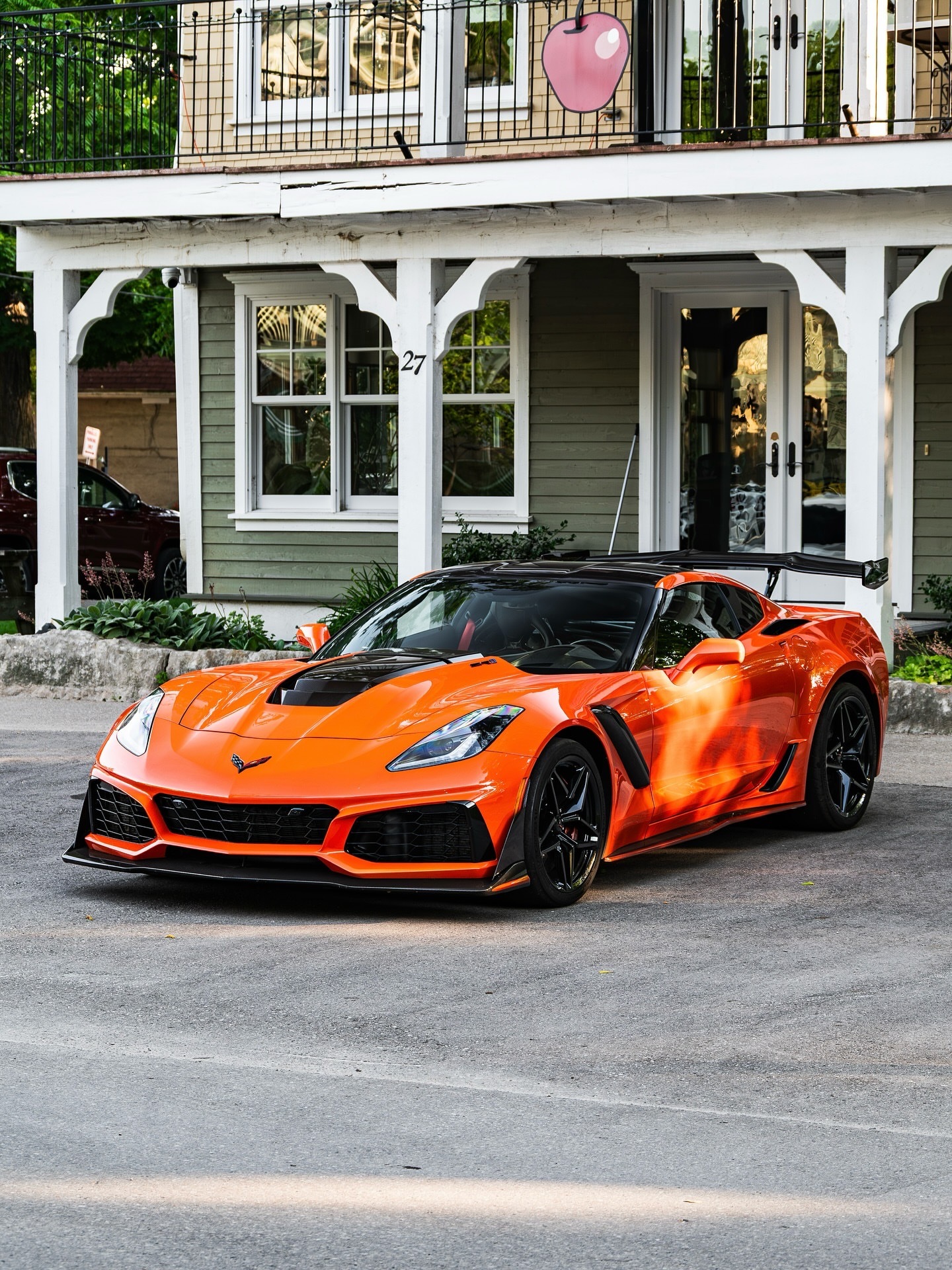 这款好看的Sebring橙色调C7 ZR1。e82ethan 📸..科尔维特老