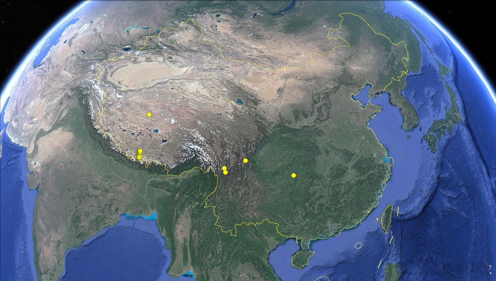 西藏地震  1月7日至1月8日9点25分，中国境内共记录到地震36次，分布在贵州