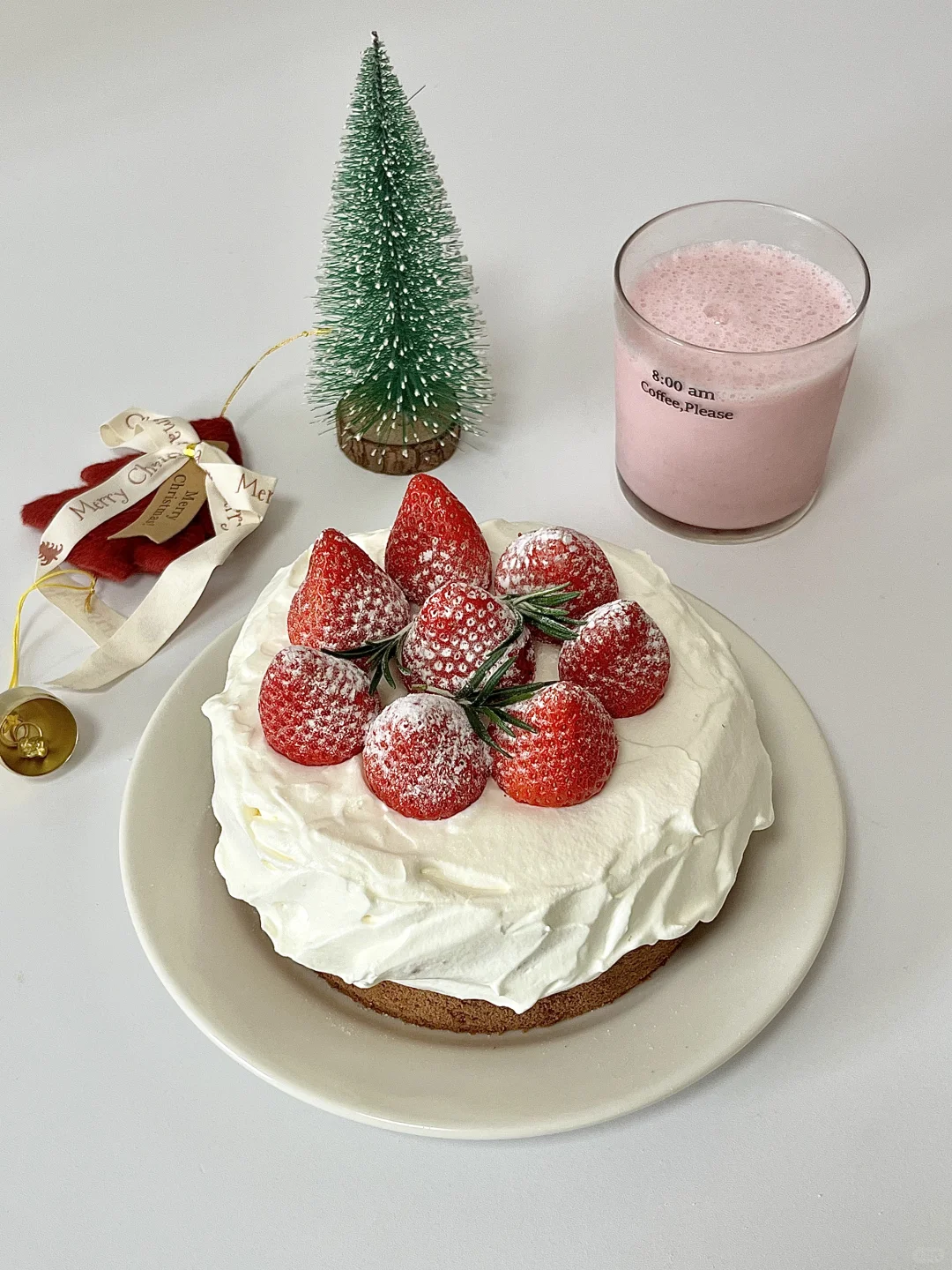 冬天的第一个草莓蛋糕🍓🍰结尾有彩蛋🎉