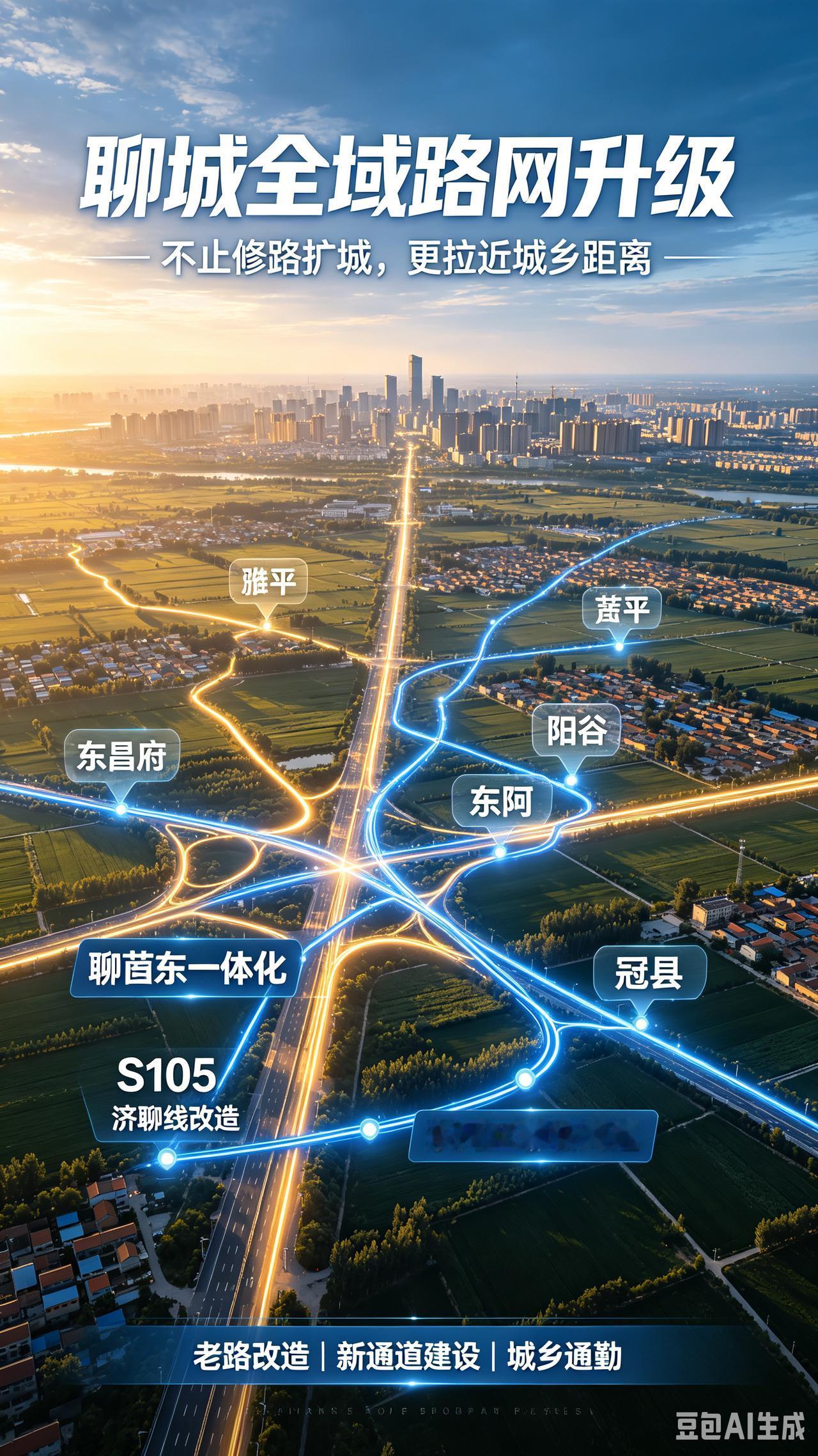 不止修路扩城！聊城全域路网升级，真正拉近城乡距离
 
很多城市发展的核心密码，都