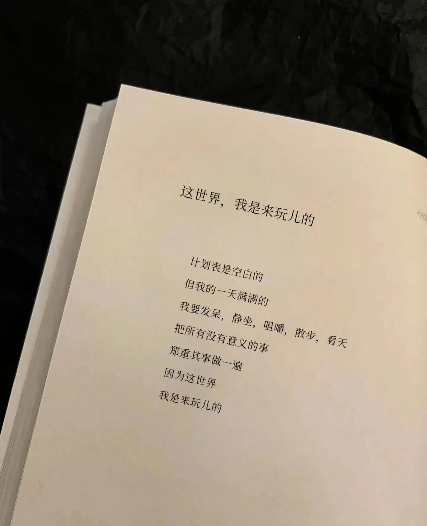 这世界，我是来玩儿的