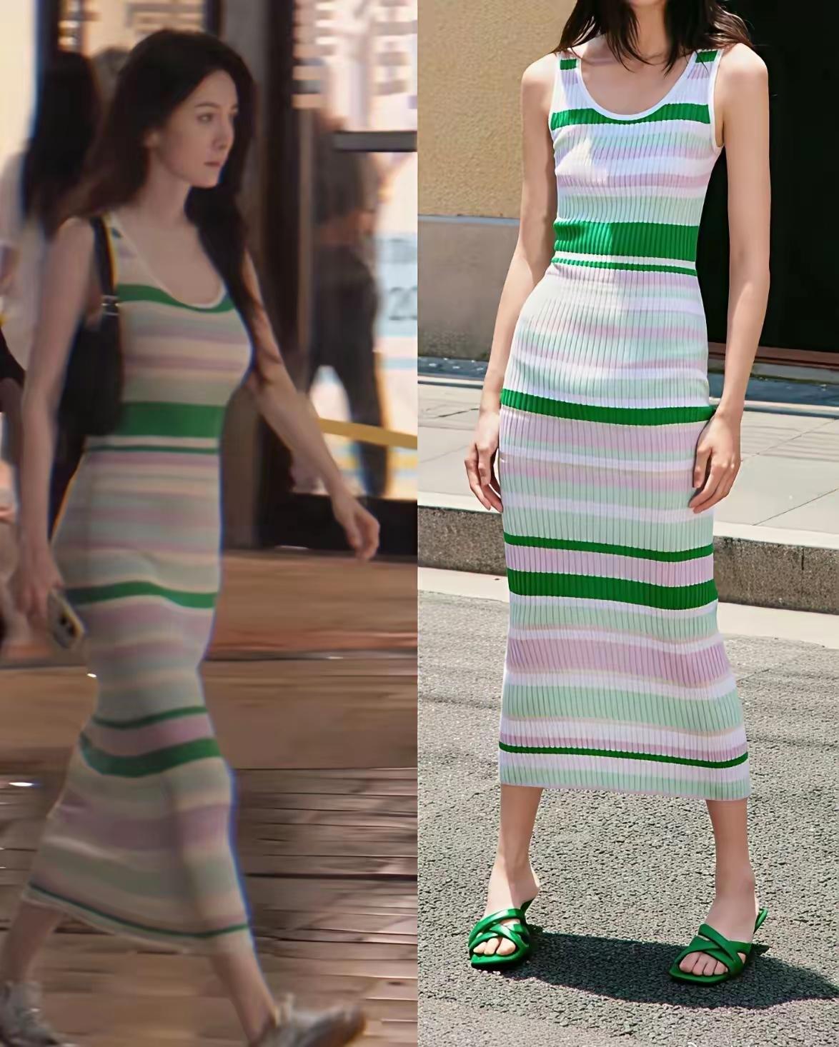 模特还是略逊一筹，
首先身材不如杨幂曼妙她虽然瘦但是有肉，
这真的只能解释为天赋