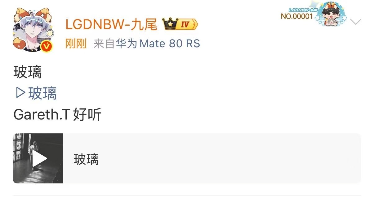九尾分享玻璃九尾520分享玻璃 潮流！好听！ 