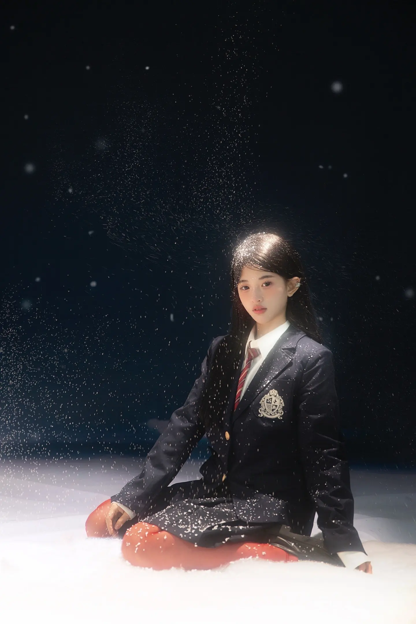 “藤井树小姐 今天山顶为你飘了一片雪”