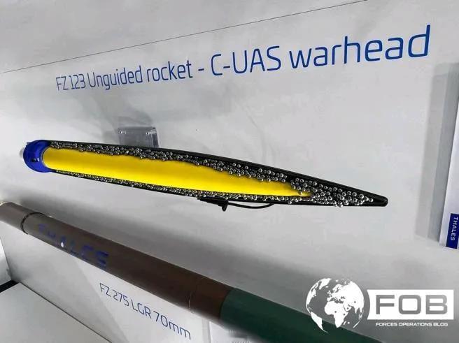 達利思宣布推出70公厘反無人機火箭彈，其配備「FZ123」空爆彈頭，內有數千顆鋼