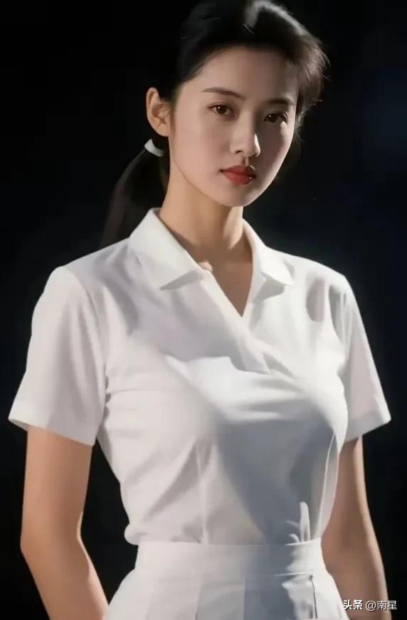 1999年，22岁的刘芳菲拍下了这张绝美照片。美的冒泡。1977年10月10日刘