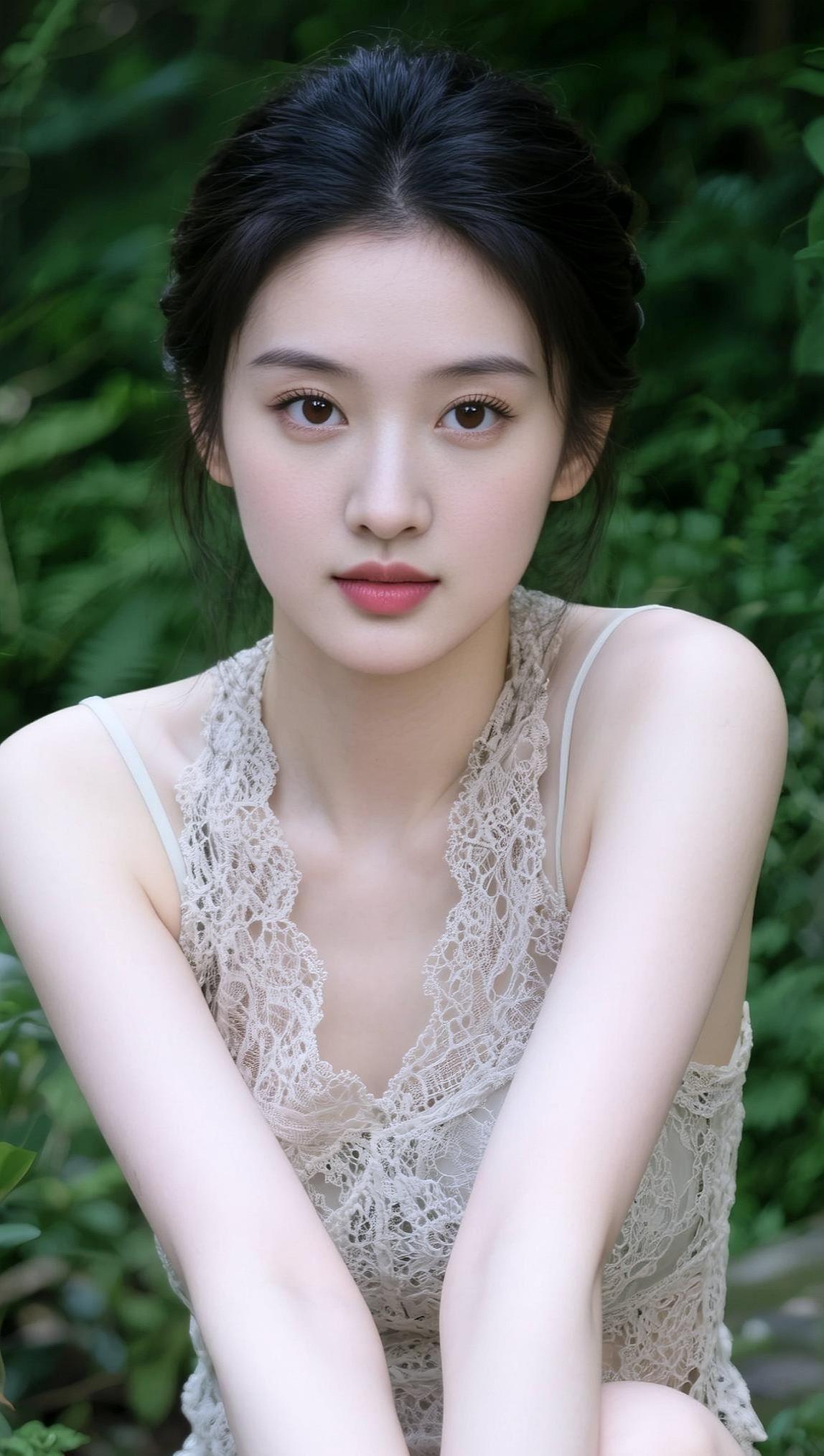 AI绿植前人像  抖音ai创作