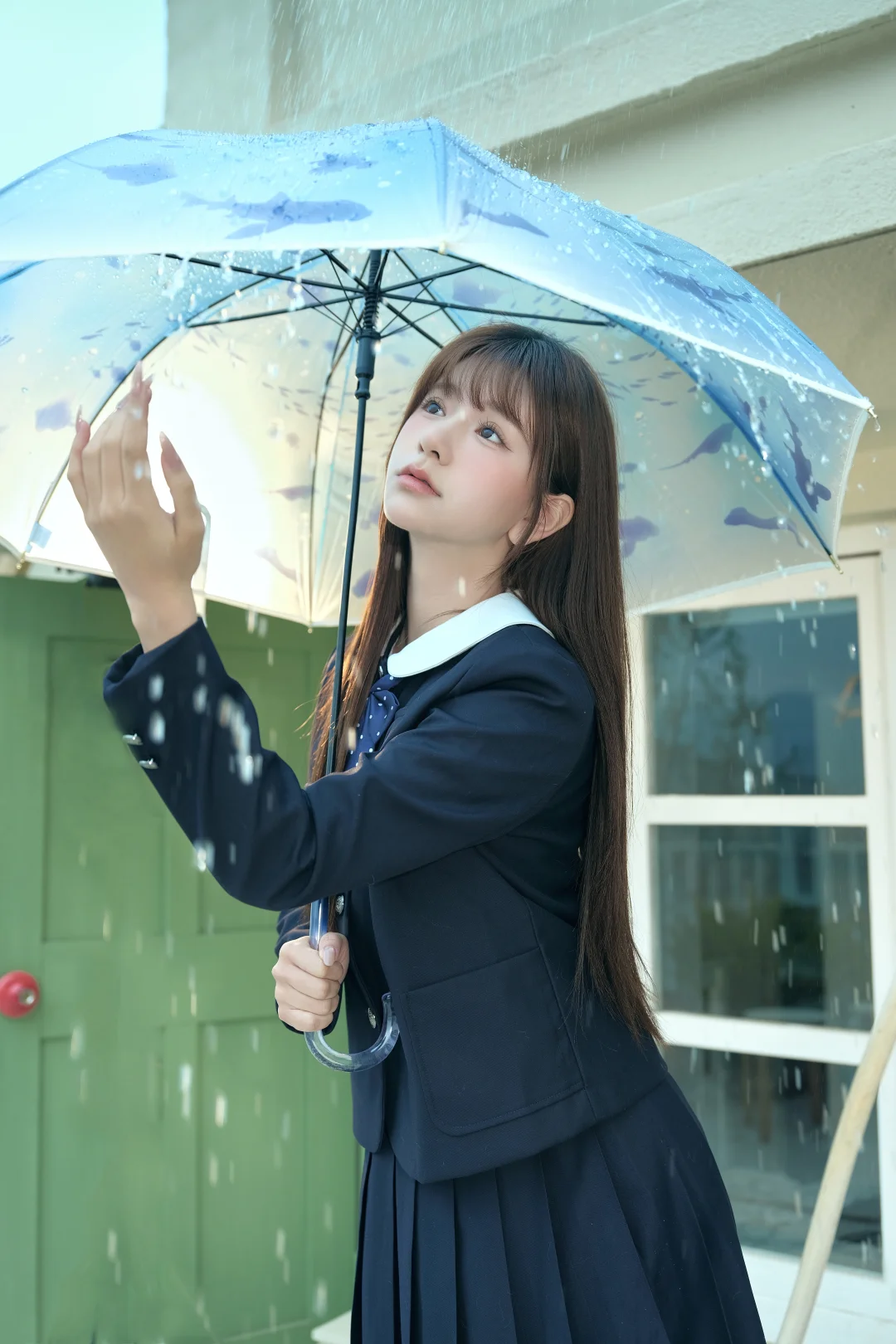 雨天拍照好出片！这把伞也太有日系氛围感了