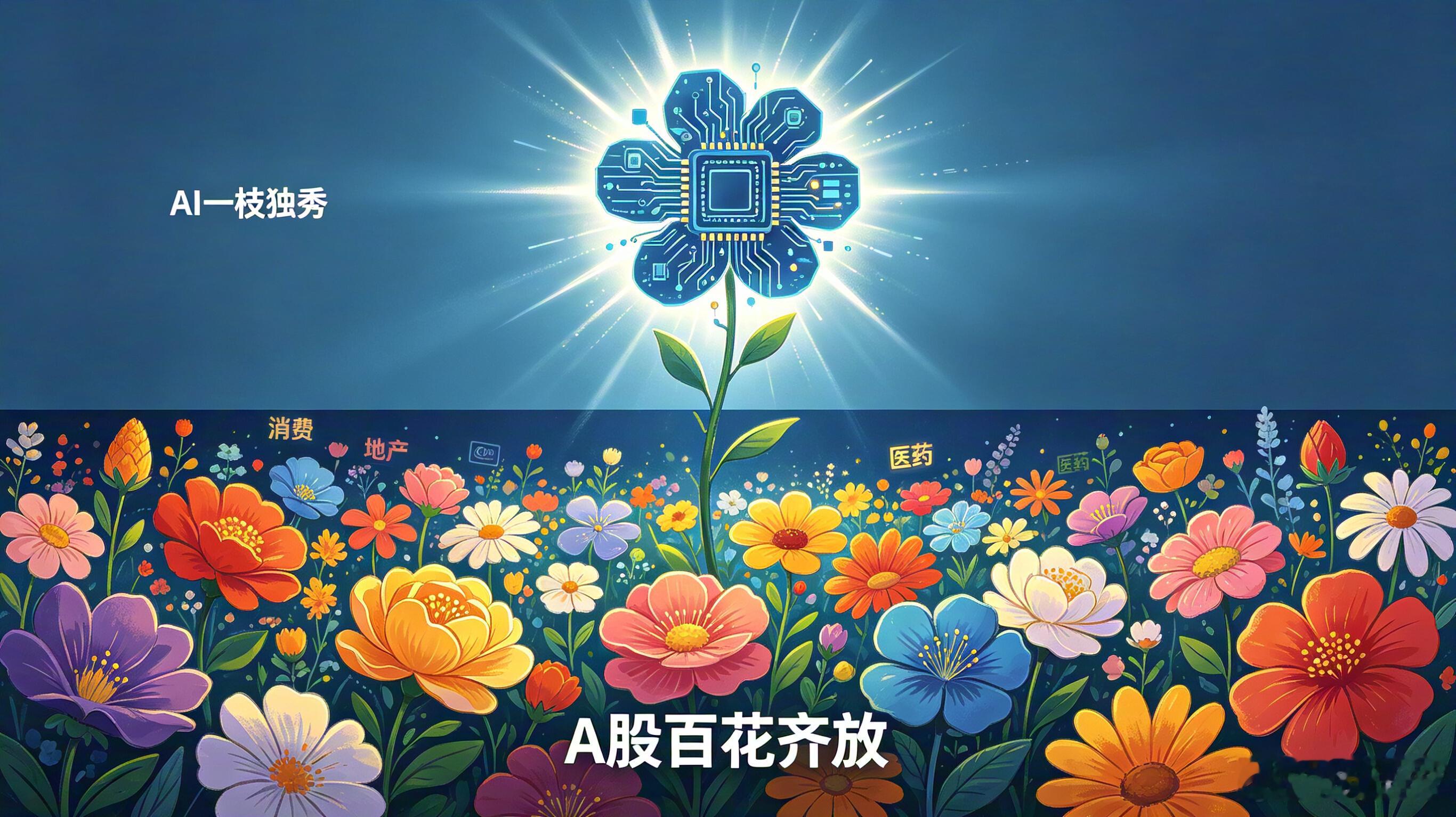 上半年一枝独秀，下半年百花齐放；一牛独涨非长盛，千牛同驰是真牛。a股