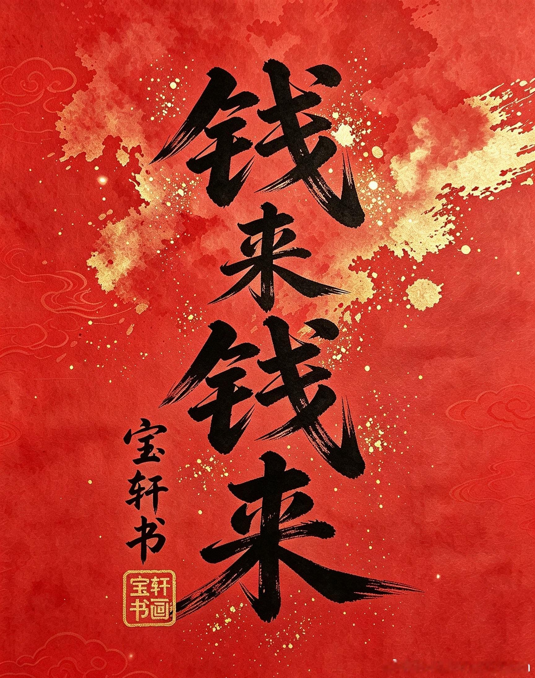对自己说一句，钱来钱来，不要当看不到冥冥注定，你要发财，不要当看不到，点点恭喜发