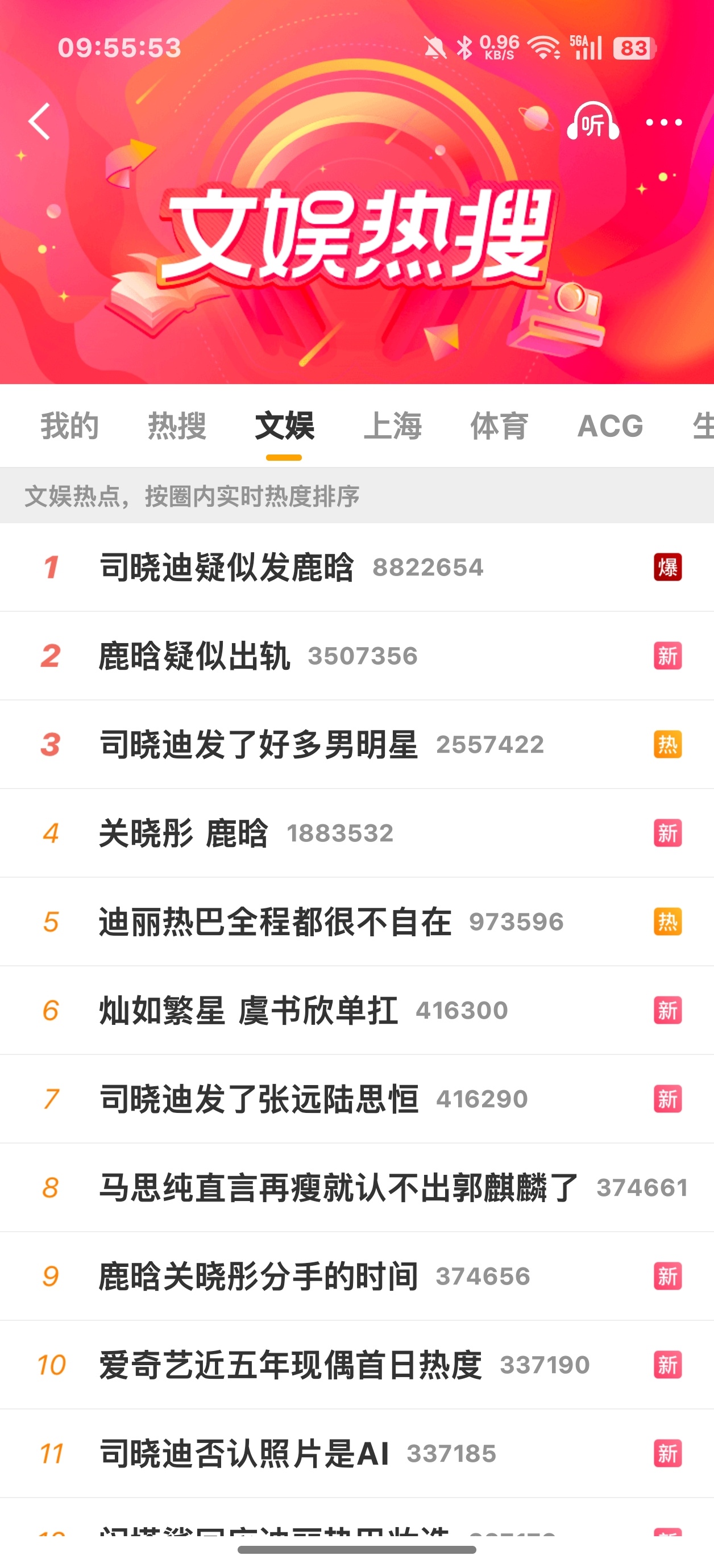 这个文娱榜虞书欣牛逼呗 