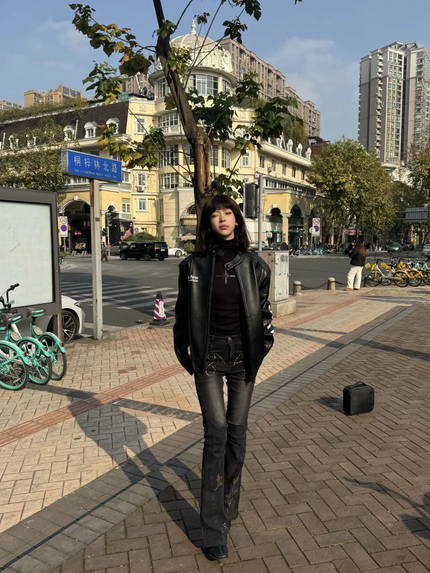 ootd穿搭 街拍 vibe氛围 今日穿搭look