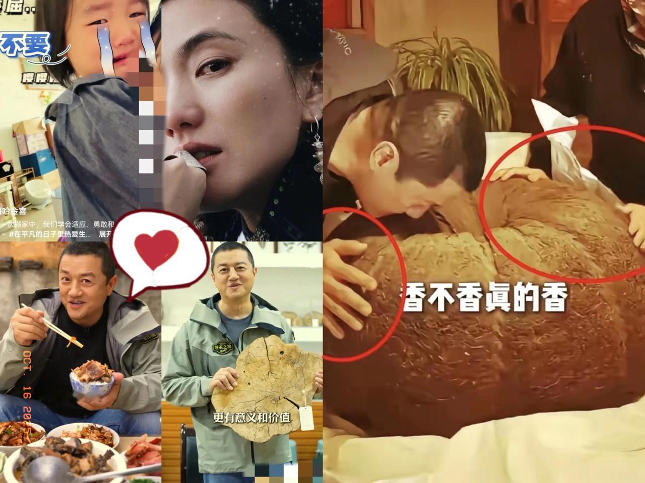 万万没想到，
李亚鹏刚跟海哈金喜官宣离婚，
晚上就乐呵呵站进了直播间卖茶叶！这切