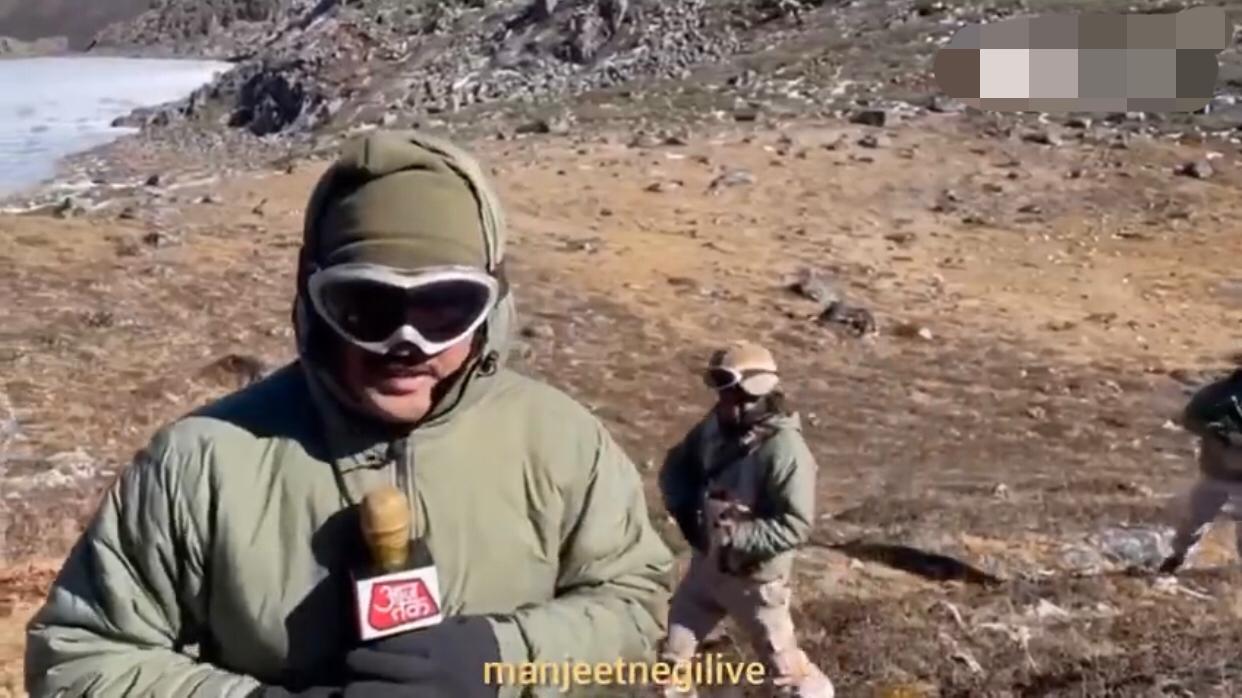 印度电视节目主持人到中印实控线附近采访印军时吹嘘称：“加勒万冲突之后，中国再也不