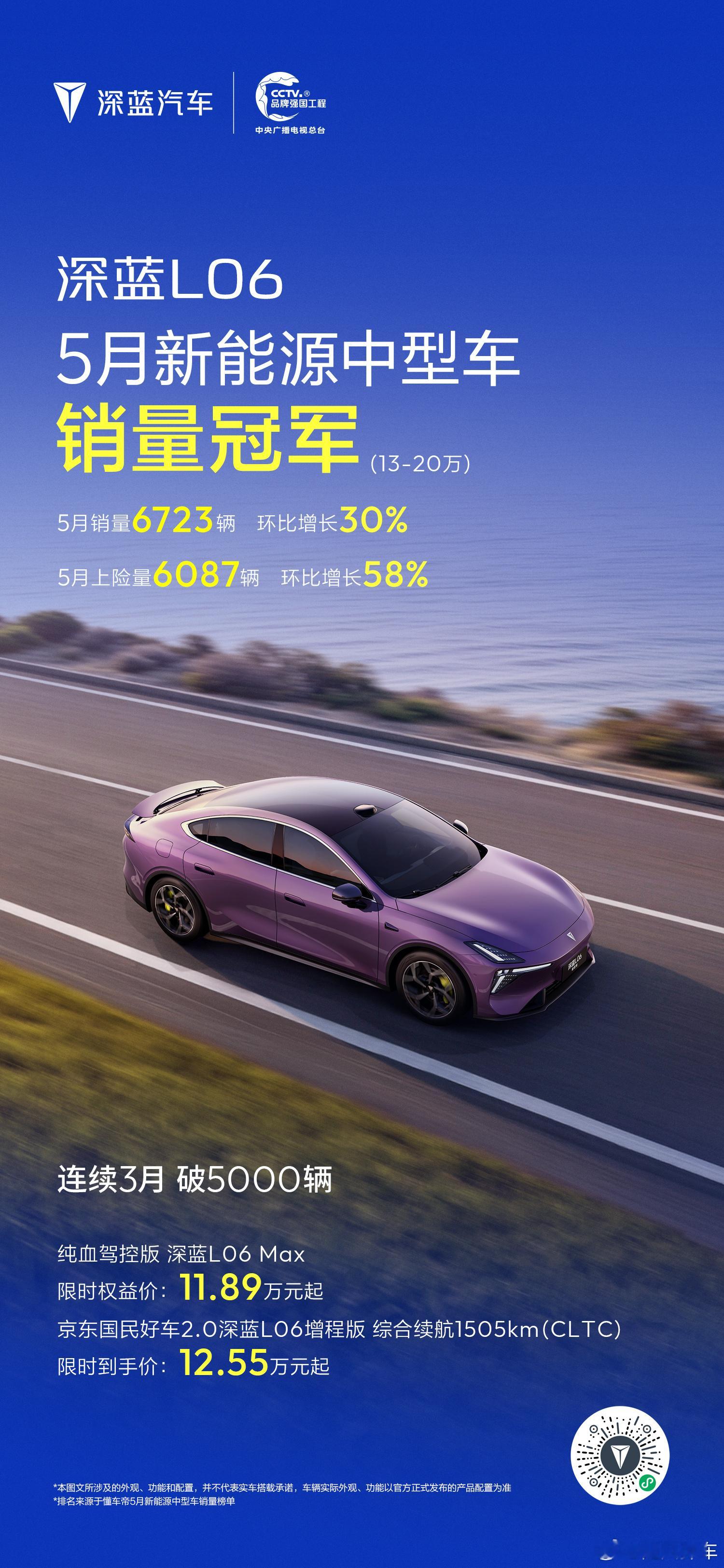 深蓝汽车 5月全球销量持续攀升，双星闪耀！深蓝S05 获纯电动紧凑型SUV销量冠