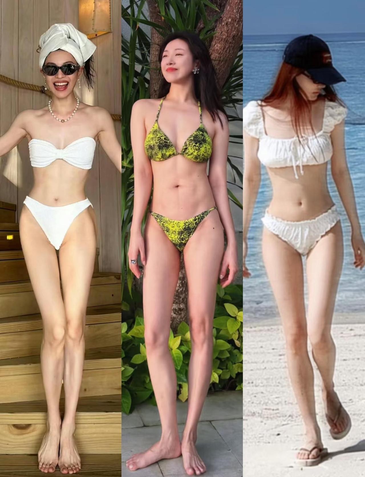 海边度假的女明星泳装秀，每个人都是夯！
最近陆续看到女明星的泳装po图[惊喜]