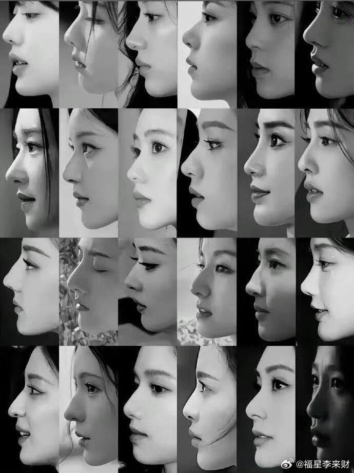 直观感受有些人一看就是明星...女明星的骨相和侧脸流畅度都好牛 