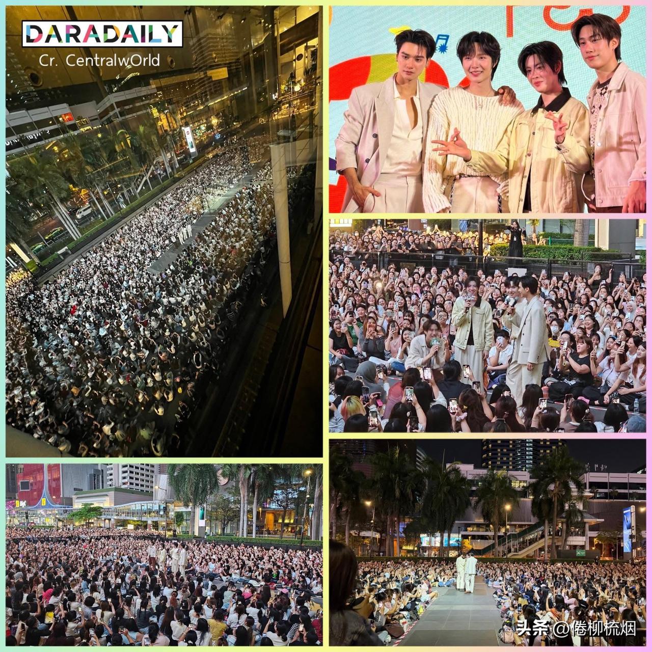 人气爆棚的Keng、Namping 和Tle、Firstone在尚泰参加活动。。