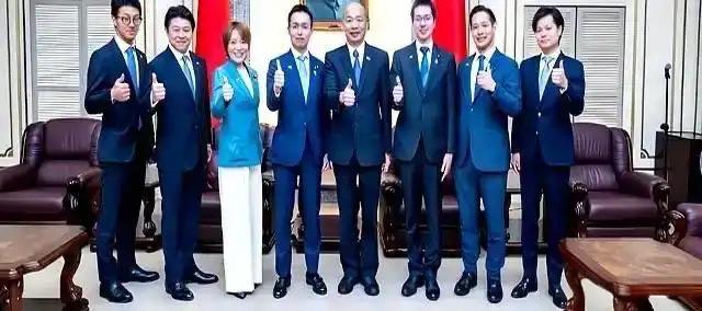 日本政客窜访台湾，韩国瑜、江启臣摇尾，郑丽文冷眼，国民党同党不同调尽显分裂

日