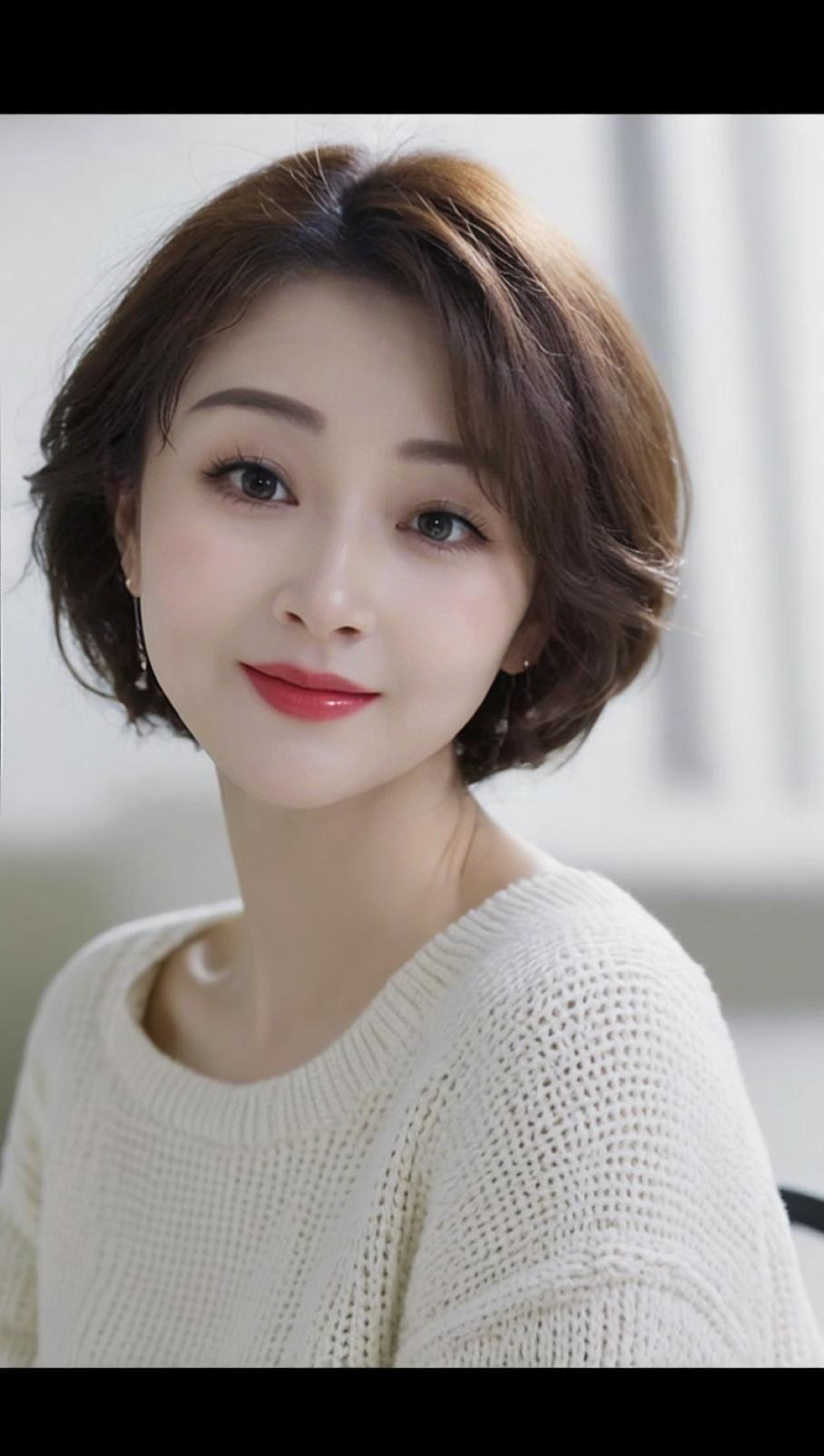 感觉我剪短发还是挺精神的