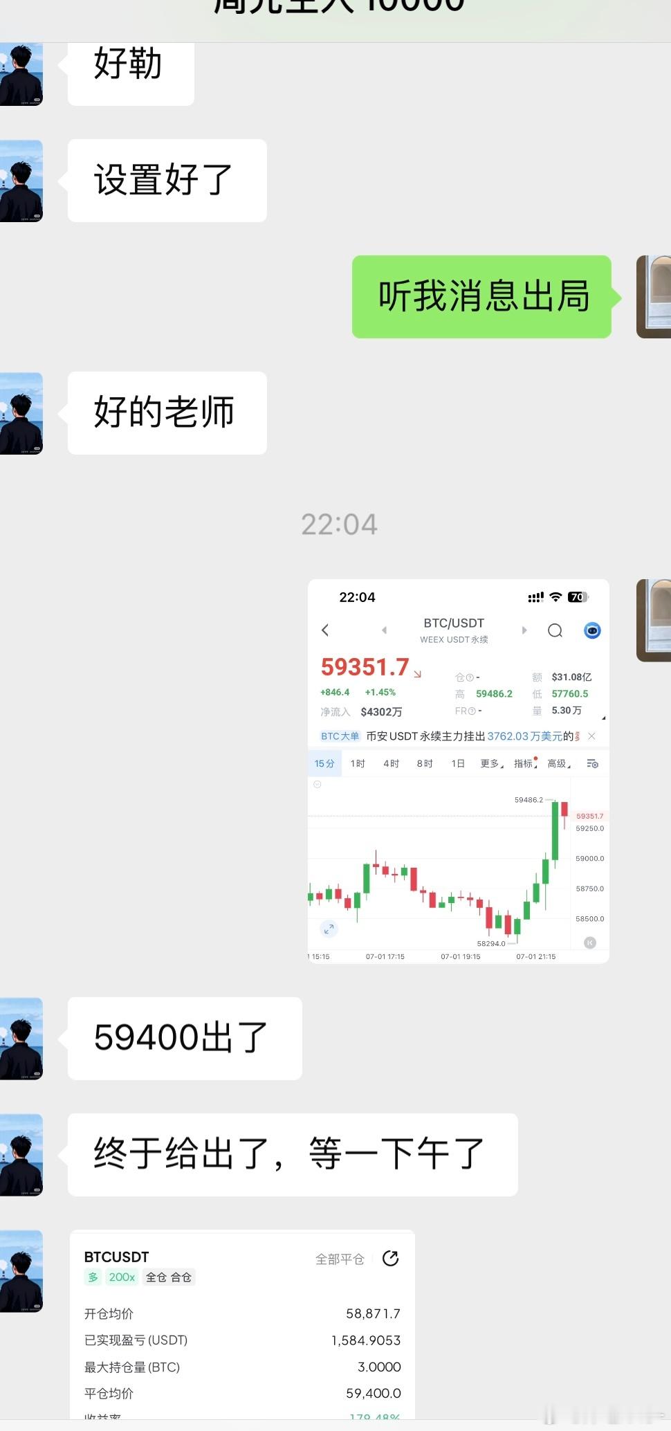 区块链  大饼日内哆单“58871-59400”拿下“1584”🔪世事起落本是