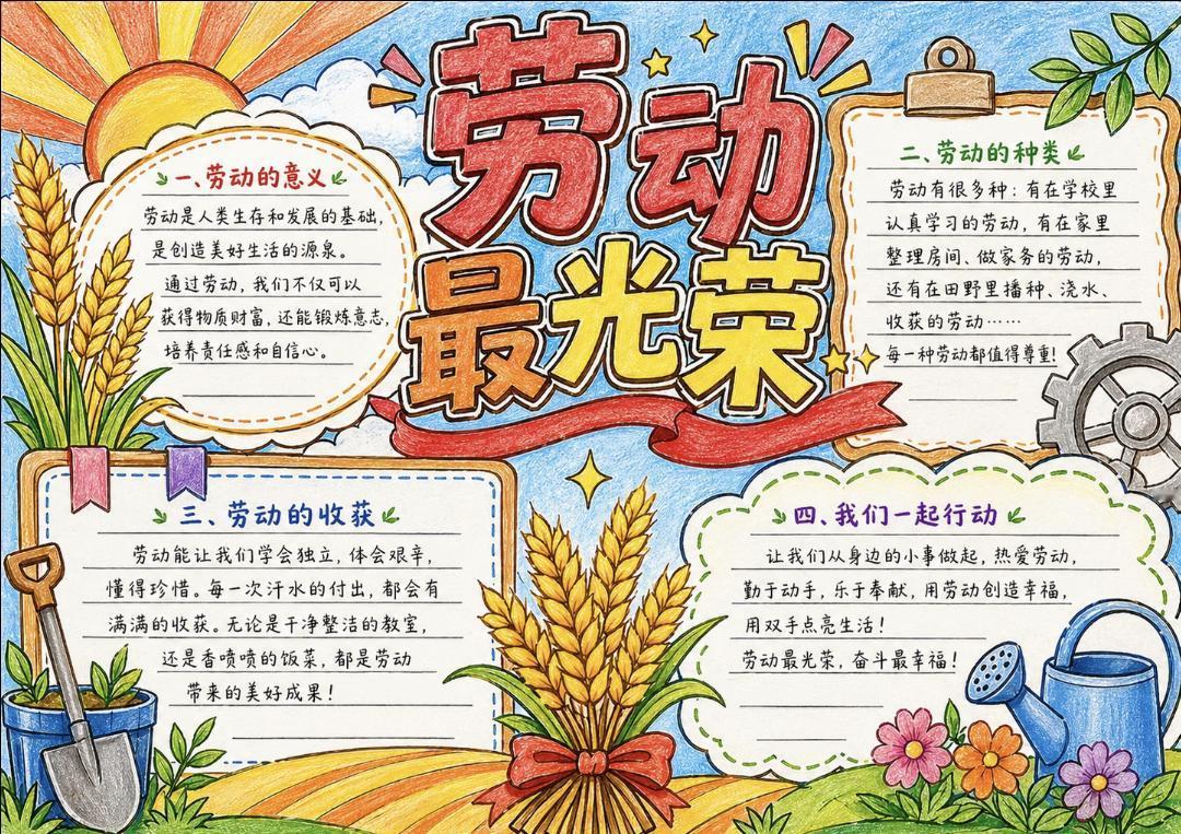 五一劳动节手抄报~
致敬每一个为生活奔波的你。
双手诠释职责，肩膀撑起责任。
祝